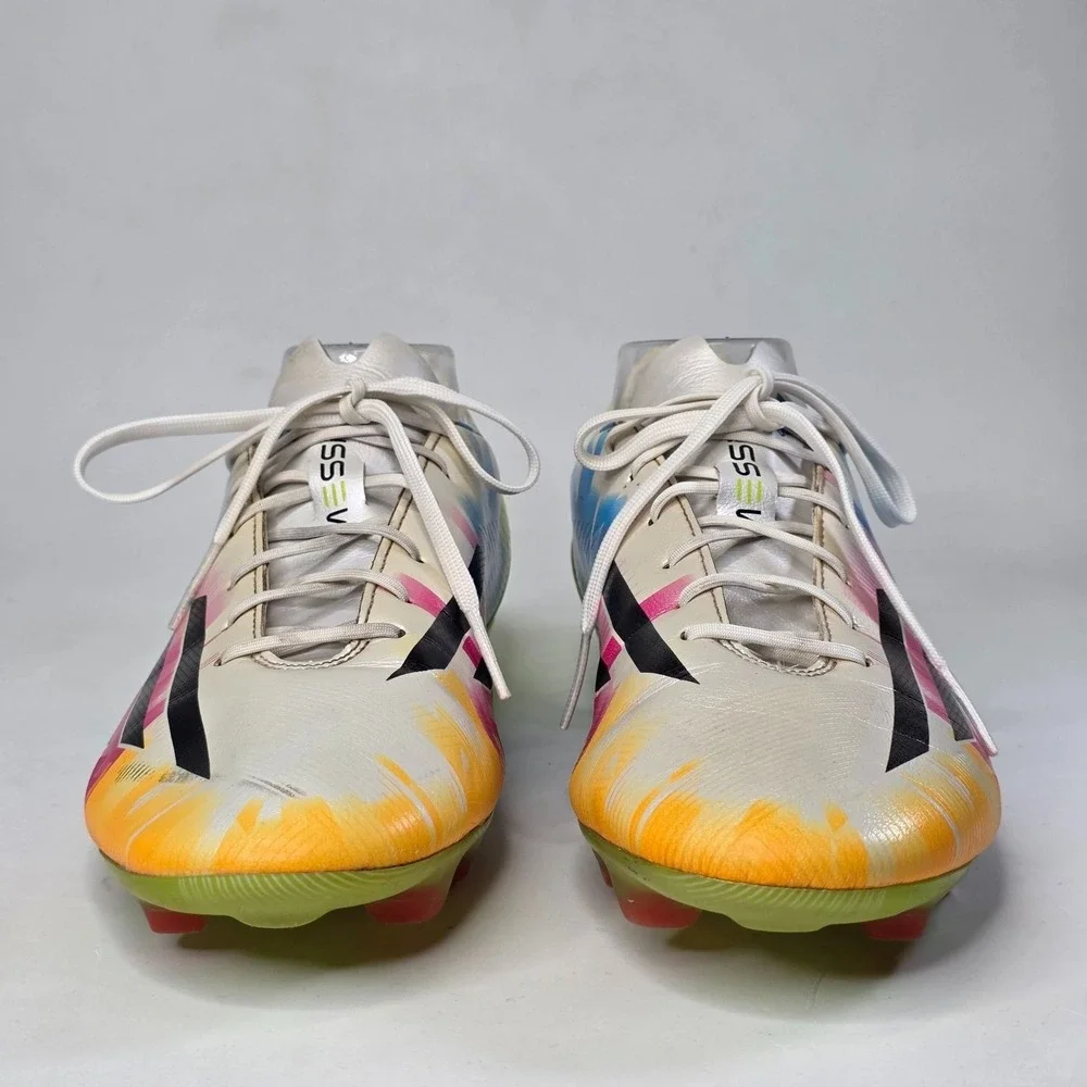 Adidas F50 Adizero Messi FG Soccer Cleats Men's Size 11 Boots White Multi F32729